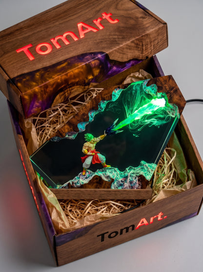 Saiyan Warrior Resin Lamp