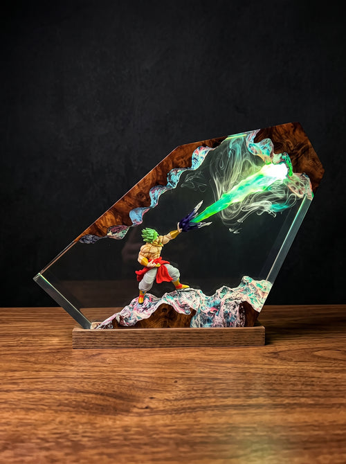 Saiyan Warrior Resin Lamp