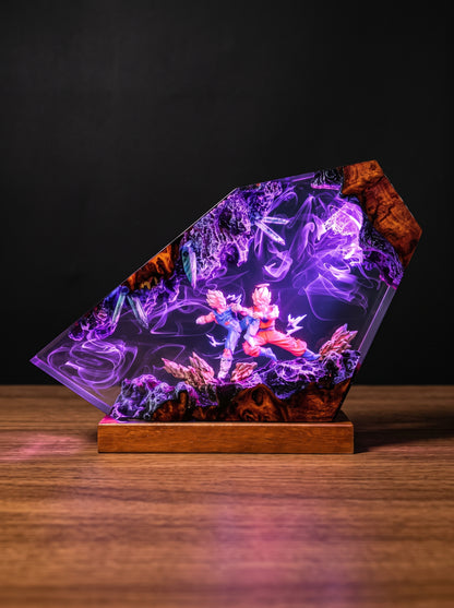 Saiyan Warrior Resin Lamp