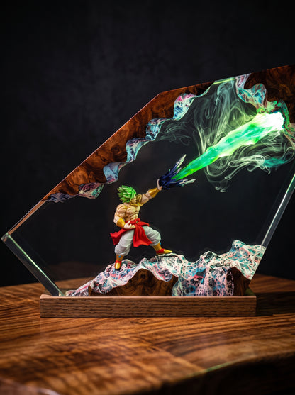 Saiyan Warrior Resin Lamp