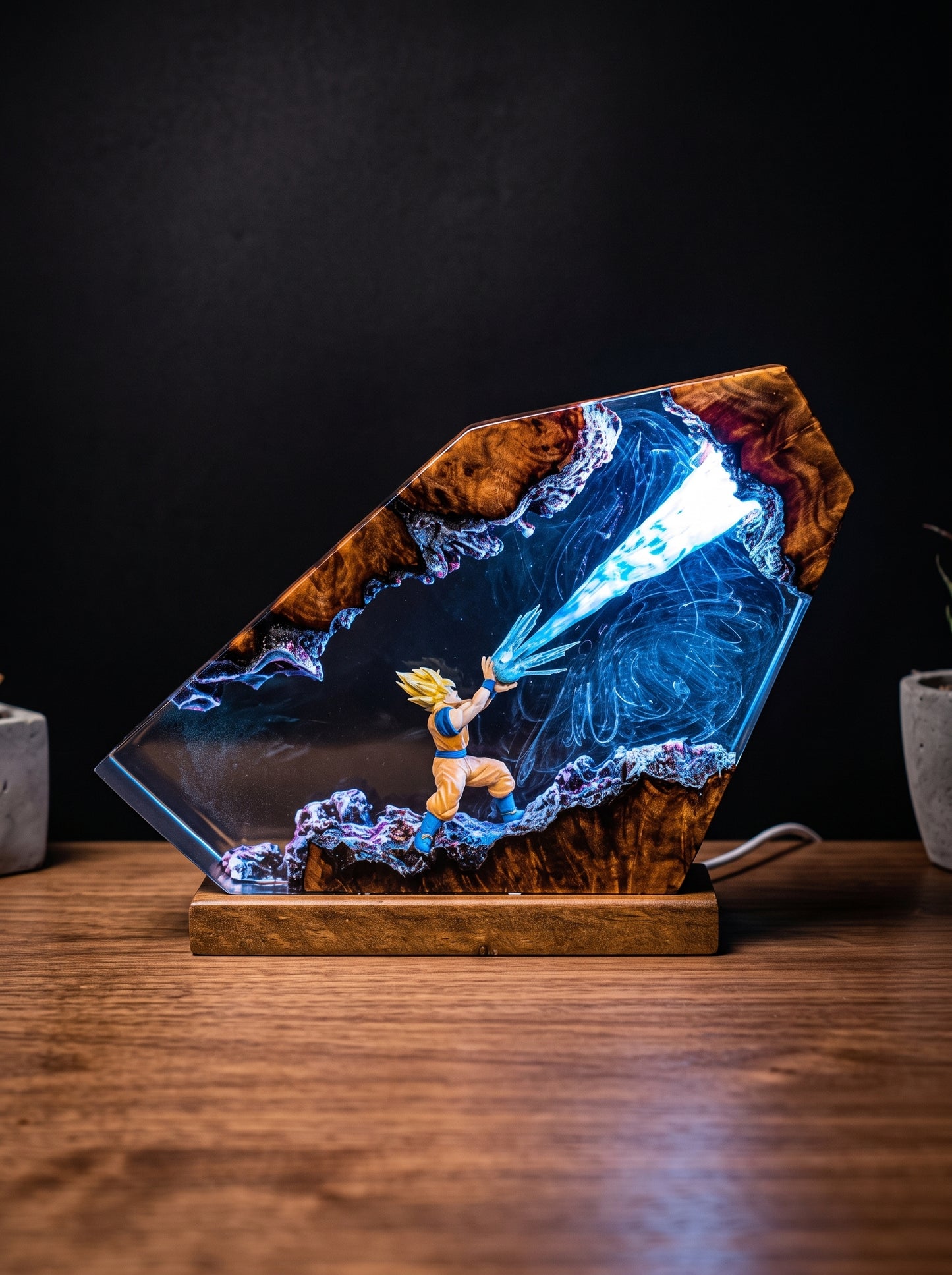 Saiyan Warrior Resin Lamp